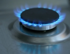 Gasflamme am Herd