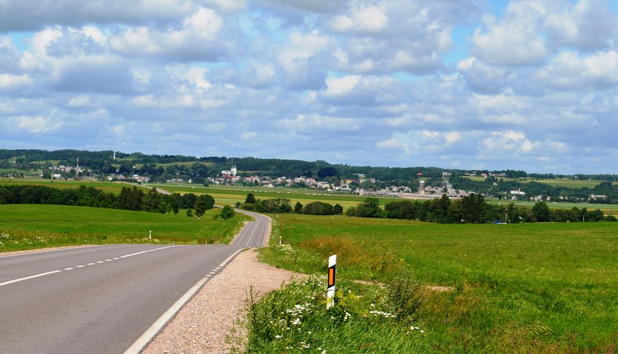 Žemaičių road near Kaltinėnai, Šilalė District
