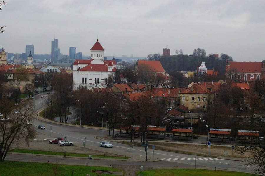 Panorama der historischen Altstadt von Vilnius