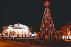 Die Neujahrsfeste und weihnachtlichen Maßnahmen in Vilnius